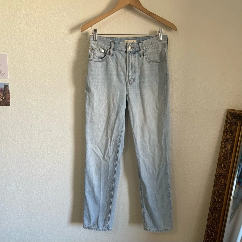 Madewell The Perfect Vintage Jean High Waisted Straight Tapered Slim Leg C2819